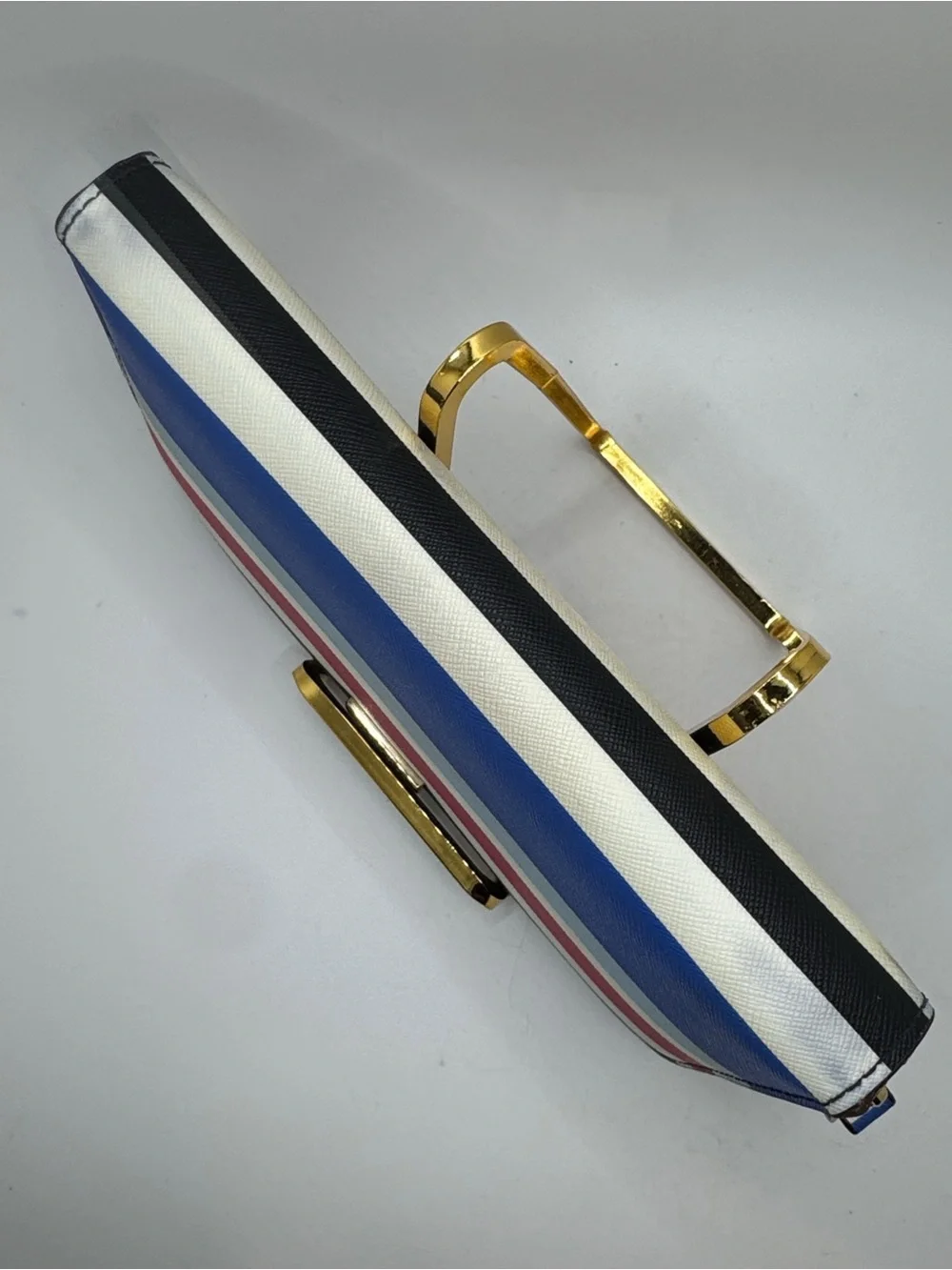 Kate Spade Laurel Way Neda Continental zip around  accordion Striped Wallet